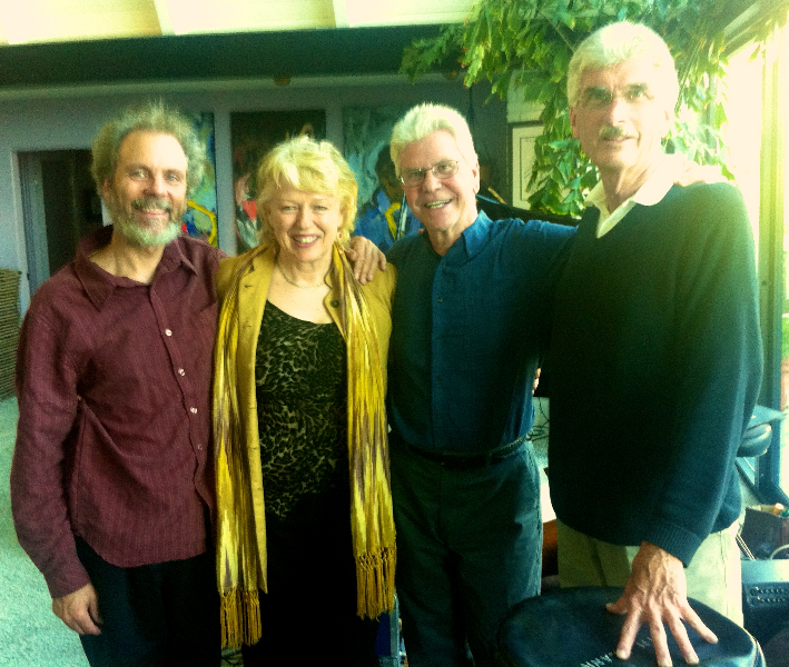 My old friends from San Diego, Peter Sprague, Bob Magnusson & Jim Plank @  Jazz at the A Frame, 2011